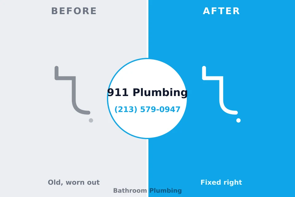 Before and after: plumbing repair Leetonia, OH